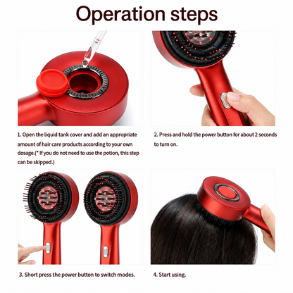 Red Light Therapy Hair Brush